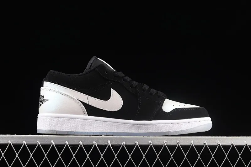 All categories Air Jordan Jordan series basketball shoes Air Jordan 1 Low Air Jordan 1 AJ1 Joe 1 black and white laser low-top retro cultural basketball shoes DH6931-001